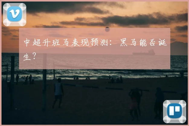 中超升班马表现预测:黑马能否诞生?